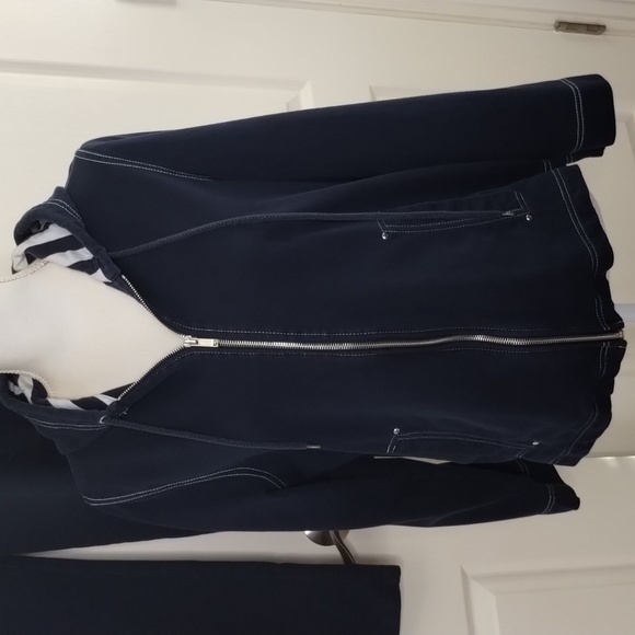 Anne Klein large and XL athletic jogger track suit navy blue 2 piece athletic - Picture 2 of 14